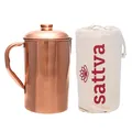 5903794185333 Sattva Dzbanek miedziany gładki Plain Jug 1250ml (P1) Sattva