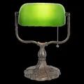 5LL-1144GR Tiffany Bleiglaslampe Bankerlampe Tischlampe Lampe Tischleuchte Leuch