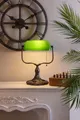 Clayre & Eef Lumilamp Bankerlampe Schreibtischlampe Tiffany grün Glas