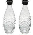 (14,95 Euro / Stück) SODASTREAM CRYSTAL PENGUIN DOPPELPACK GLASKARAFFEN 0,7L
