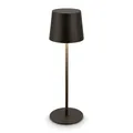 Akku Tischlampe LED Kabellos Lampe IP44 Dimmbar 33cm Tischleuchte Schwarz