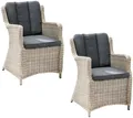 Destiny Gartensessel LUNA (Set, 2-St), Aluminium, Polyrattan, inkl. Auflagen
