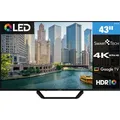 Smart Tech 43QG06V2 QLED Fernseher 43 Zoll Google TV - HDR Smart TV mit 4K UHD, Bluetooth (2026)