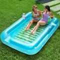 Sloosh Aufblasbarer Sonnenpool mit Kissen und Seil 85x57 Zoll