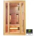 Tronitechnik® Infrarotkabine Infrarotsauna MANILA 120cm x 100cm inkl. 5 Vollspektrumstrahler, 2 Personen, LED, Hemlock