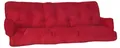 Beautissu Sitzkissen für Hollywoodschaukel Flair HS, 180x50x8cm, Rot