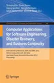 Computer Applications for Software Engineering, Disaster Recovery, and Business