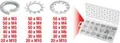 KS TOOLS Sortiment Zahn-Unterlegscheiben,M3-10, 720-tlg. (970.0240)