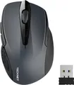 TECKNET Kabellose Maus, Pro 2.4G 2600 DPI Wireless, 6 Tasten mit Nano Grau