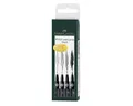 Faber-Castell Pinselstift FABER-CASTELL Tuschestifte Pitt Artis Pen brush black 4 Stück