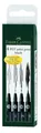 Faber-Castell Pitt Artist Pen Tuschestift, 4er Etui, schwarz