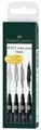 FABER-CASTELL Tuschestift PITT artist pen S, F, M, B schwarz 4er Etui