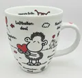 Lustige Tasse mit Schaf Herz-Motiv witzige Sprüche Geschenkidee NEU & OVP