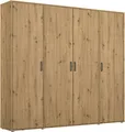 rauch Kleiderschrank VOYAGER Garderobe Wäscheschrank Schlafzimmer (in 3 verschiedenen Ausstattungen BASIC/CLASSIC/PREMIUM) mit 2 modernen Griffvarianten, viel Stauraum MADE IN GERMANY