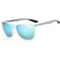 Polarisierte Sonnenbrille Herren Kohlefaser Quadratisch Fahren Angeln