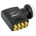 PremiumX Deluxe Octo LNB Signalumsetzer bis 8 Teilnehmer digital SAT-Empfang HD UHD 4K DVB-S2 PLL Referenzoszillator für höchste Frequenzstabilität