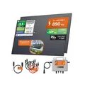 Solarway 890Wp / 800W Balkonkraftwerk komplett Steckdose - neuester EcoFlow Stream 800 Watt Wechselrichter - Solaranlage Komplettset - 445W bifaziale Solarmodule & EcoFlow & Zubehör