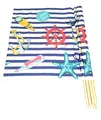 Aves-24 Windschutz 5m für Strand Garten See Meer SICHTSCHUTZ Wind Zaun Schutz Blickschutz Camping (23. Maritime)