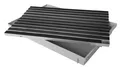 ACO 60x40cm Fußmatte Gummi schwarz + Bodenwanne Vario Schuhabstreifer Türmatte