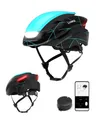 Lumos Ultra Fahrradhelm LED-Lichter vorne & hinten, 360° Sichtbarkeit - mit Blinker Unisex Erwachsene Helm mit Licht Fahrrad Rennrad Azure Strike Gr. M/L