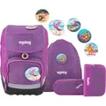 Ergobag Cubo MIXMAX Edition Insel HoppBär Set 5tlg. - Violett
