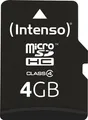 Intenso 4 GB microSDHC Karte Class 4 inkl. SD-Adapter