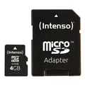 Intenso Speicherkarte microSDHC Card 4GB Cl4 3403450