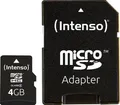 Intenso 4 GB Micro SDHC-Card microSDHC-Karte 4 GB Class 4 inkl. SD-Adapter
