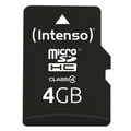 Intenso microSD 4GB Class 4 Speicherkarte inkl. SD-Adapter extern Datenspeicher