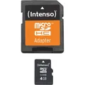 Intenso Micro SD Card 4GB Class 4 inkl. SD Adapter Speicherkarte
