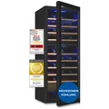 Exquisit Weinkühlschrank, Digitale Temperaturanzeige, WS2-78-GTE-160G schwarz