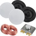 McGrey ACS-660 WH Einbaulautsprecher mit Bluetooth 60W Set Verstärker Kabel