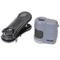 Carson Mini Mikroskop Taschenmikroskop mit LED und UV Mit Adapter-Clip für Handy