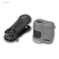 Taschenmikroskop MM-380, Mini Mikroskop mit UV-LED & Adapter-Clip für Smartphone