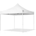 TOOLPORT  3x3m Stahl Faltpavillon, ohne Seitenteile, weiß - (581822)