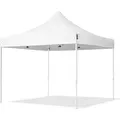 Carpasol - 3x3 M Faltpavillon, Economy Stahl 30mm, Weiß