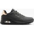 Skechers Uno Shimmer Away Slip On Sneaker Schwarz, Damen, Größe: 40 - Skechers Uno Shimmer Away Slip On Sneaker Schwarz, Damen, Größe: 40 - woman - Schwarz