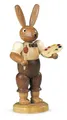Osterfigur Hasenmaler natur klein Höhe 11cm NEU Osterdeko Osterhasenfigur Ostern