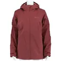 Jack Wolfskin Fleecejacke Ganzjahresjacke Moonrise 3in1 2024 (wasser- winddicht, mit) rot S (36)