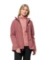 Jack Wolfskin Damen Moonrise 3in1 Jkt W, Red Ochre, S EU
