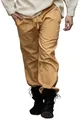 Leonardo Carbone® Hose Veit - Herren Hosen, Leichte Sommerhose Herren, Festival Outfit, Wikinger, Mittelalter Kleidung, LARP, Cosplay, Freizeithose Lang - 100% Baumwolle Honig M