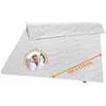 sleepling - Sommerbettdecke, 100 x 135 cm, 100% Wildseide, kühlend & ideal für heiße Nächte, Kinderdecke - Weiß
