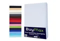 Buymax Spannbettlaken Wasserbett Spannbettlaken für Boxspringbetten Matratzen bis 35 cm Höhe, Jersey, Gummizug: Rundumgummi, (1 Stück), Spannbetttuch 97% Baumwolle, 3% Elasthan, atmungsaktiv, 40 cm Steghöhe