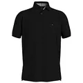 Tommy Hilfiger Herren 1985 Regular Polo Mw0mw17770 Kurzarm Poloshirts , Schwarz (Black), L