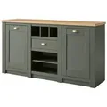 Sideboard  Florentina , grün , Maße (cm): B: 145 H: 83 T: 41.0