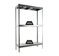 PROREGAL® Schwerlastregal Schwerlastregal Metal Yeti Three, HxBxT 200x120x45cm, Verzinkt