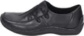 Rieker Damen Echtleder Slipper schwarz, Damen:40 EU