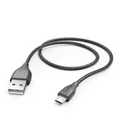 Hama 201586 0,48 Gbit/s Micro-USB A auf USB A Männlich 1,5 m  Schwarz