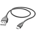 Hama USB-Ladekabel  USB 2.0 USB-A Stecker, USB-Micro-B Stecker 1.50 m Schwarz...