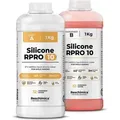 R PRO 10 Abformsilikon weich 1:1, , Ideal für DIY-Harzformen (2 kg) - Orange
